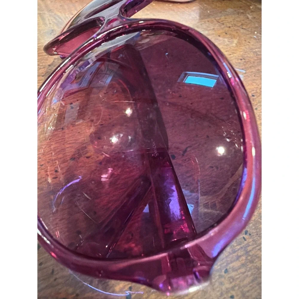 Y2K Oversized Round Sunglasses Translucent Purple Bratz Style Retro 207085